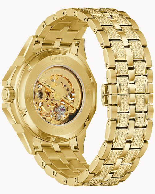 Bulova Octava Reloj automático para hombre, Oro, Pulsera