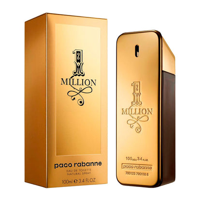 Paco Rabanne 1 Million Eau de Toilette Spray para Hombre, 3.3 Oz/100 ml