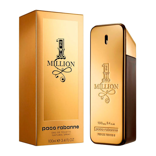 Paco Rabanne 1 Million Eau de Toilette Spray para Hombre, 3.3 Oz/100 ml
