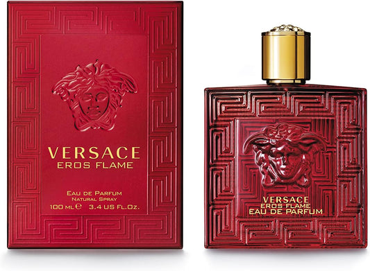 Versace - Agua de perfume espray Eros Flame para hombre, 3.4 onzas, rojo